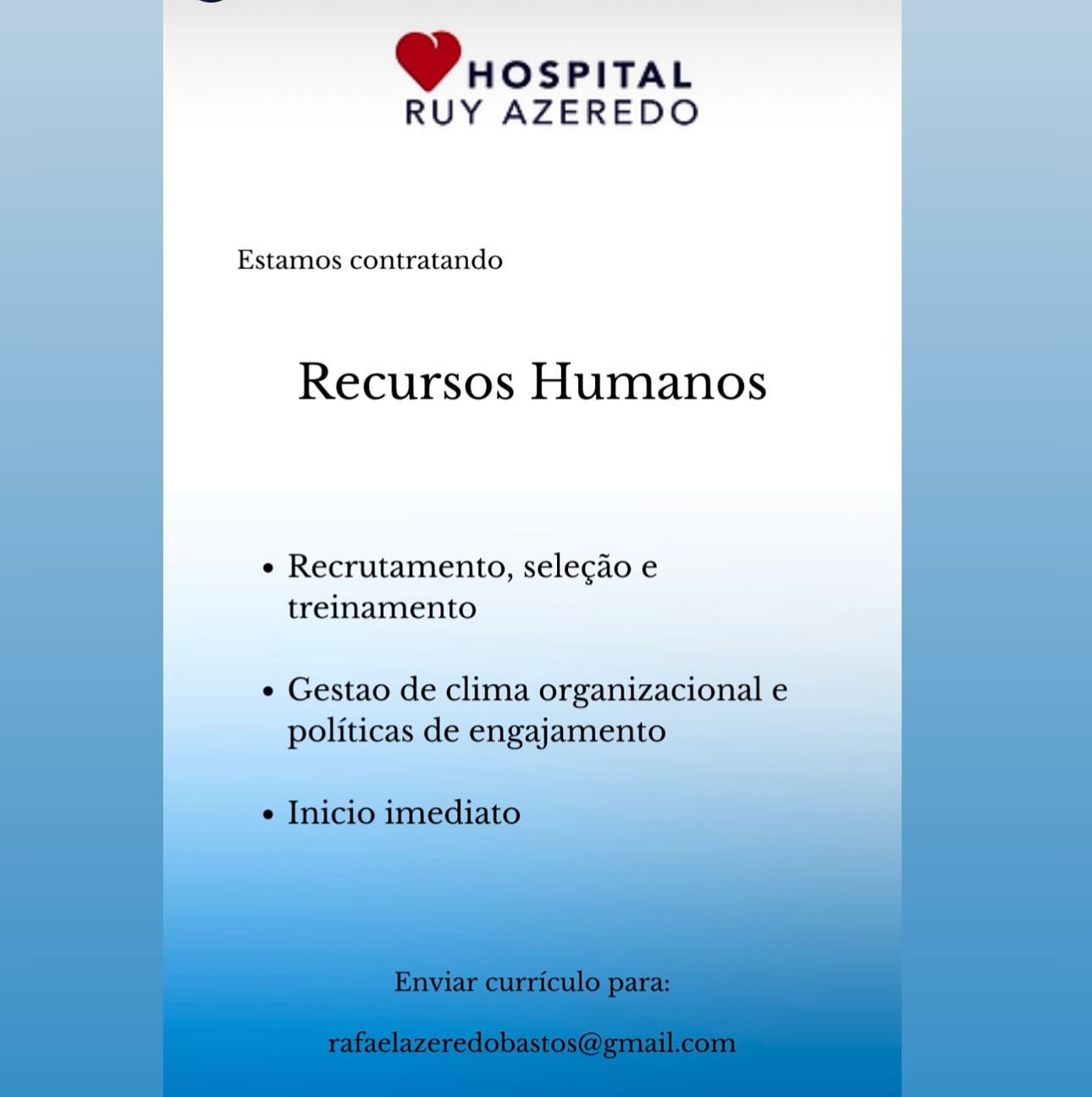 Prospitat
RUY AZEREDO

Estamos contratando

Recursos Humanos

e Recrutamento, selegado e
treinamento

¢ Gestao de clima organizacional e
politicas de engajamento Wrospitar
| RUY AZEREDO

Estamos contratando

Recursos Humanos

¢ Recrutamento, selegao e
treinamento

¢ Gestao de clima organizacional e
politicas de engajamento Pospitat
RUY AZEREDO

Estamos contratando

Recursos Humanos

e Recrutamento, selegdo e
treinamento

¢ Gestao de clima organizacional e
politicas de engajamento Wrospitar
RUY AZEREDO

Estamos contratando

Recursos Humanos

e Recrutamento, selecao e
treinamento

¢ Gestao de clima organizacional e
politicas de engajamento Pospitat
RUY AZEREDO

Estamos contratando

Recursos Humanos

e Recrutamento, selecao e
treinamento

¢ Gestao de clima organizacional e
politicas de engajamento Wrospitat |
RUY AZEREDO |

Estamos contratando

Recursos Humanos

e Recrutamento, selecao e
treinamento

¢ Gestao de clima organizacional e
politicas de engajamento Prospitar
RUY AZEREDO

Estamos contratando

Recursos Humanos

e Recrutamento, selegdo e
treinamento

¢ Gestao de clima organizacional e
politicas de engajamento _ Wrospitar
RUY AZEREDO

Estamos contratando

Recursos Humanos

e Recrutamento, selecdo e
treinamento

e Gestao de clima organizacional e
politicas de engajamento

e Inicio imediato Prospitat
RUY AZEREDO

Estamos contratando

Recursos Humanos

e Recrutamento, selegdo e
treinamento Wrospitar
RUY AZEREDO

Estamos contratando

Recursos Humanos

¢ Recrutamento, selecao e
treinamento

e Gestao de clima organizacional e
politicas de engajamento

e Inicio imediato