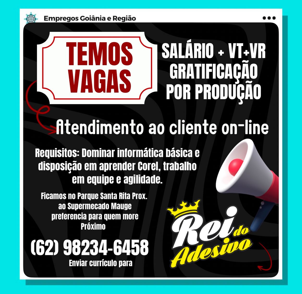 433. _Empregos Goiania e Regiao

ST a
aT TCH
a aH

TUL CORAI LGM i lite

Requisitos: Dominar informatica basica e
disposigao em aprender Corel, trabalho
TAU ae TCP oe

Ficamos no Parque Santa Rita Prox.

FURST IEEE ~pset
eS,

preferencia para quem more Cf
Tr Ch oD

(aR ys LE aT Va

Enviar curriculo para SETS Le:
aT TC
PHC

fitendimento ao cliente on-line

SOLE UR CT Cat) 6

HPTTTRS TCS HT Lee UE BS Ce
disposigao em aprender Corel, trabalho
TT Re CT y
Cd

a0 Supermecato Mauge

GGG TRE GTEC re
HC uy io
(aR at Ty Vek

Enviar curriculo para res Empregos Goiania e Regiao

Ee ea
aT
a eH

UENO LGMO) im lite

Requisitos: Dominar informatica basica e
disposigao em aprender Corel, trabalho
TAU ae Troe

GSU TC esc aD
CURT atte My

preferencia para quem more
Proximo tale AD

CAR aL iT:

Enviar curriculo para STS Le:
aT TC
HT

fitendimento ao cliente on-line

SORT CT Cat) @

Requisitos: Dominar informatica basica e
disposigao em aprender Corel, trabalho
ae ET Ce ~ -
r

a0 Supermecado Mauge

GGG A EG TCE Cg Rot
OUT -
CAB Pa hy Yt

TERT AC Ee @$. Empregos Goiania e Regido

SET Tee Le
aT TC
a eH

TUONO RAI LCM) im Tile

Requisitos: Dominar informatica basica e
disposigao em aprender Corel, trabalho
TAU ae TCP om

GSU SC
CURT ate ey

preferencia para quem more
UCT Rei: AD

CAB SLE aT:

TEVA On Ee STS Le:
aT TC
HT

fitendimento ao cliente on-line

SOUR CT Cat) 6

Requisitos: Dominar informatica basica e
disposigao em aprender Corel, trabalho
TU eae CET oe N
r

CUR ate ET

GGG EO CEC Rot
CTU mn
(62) 98234-6458 Vee

TERT a LO Ee us. Empregos Goiania e Regido

SET De
aC
a ea

fitendimento ao cliente on-line

Requisitos: Dominar informatica basica e
disposigao em aprender Corel, trabalho
TAU ae TC oe

Ficamos no Parque Santa Rita Prox.

FUNTION
preferencia para quem more
aC

CAR STR iT: Wo gl

Enviar curriculo para SES Le:
GRATIFICAGAO
HT

fitendimento ao cliente on-line

SORT Cat) 6

Requisitos: Dominar informatica basica e
disposigao em aprender Corel, trabalho
TT a ET Cee ~ 2
r

a0 Supermecado Mauge

Per LER UU LC re
UU lo
(yA Pan ay eke

Tea fj> Empregos Goiania e Regiado

TEMOS 1 BURIAL

FU TH C0
VAGAS JF inn

fitendimento ao cliente on-line

Requisitos: Dominar informatica basica e
disposigao em aprender Corel, trabalho
ANU ae TC oe

Ficamos no Parque Santa Rita Prox.
ao Supermecado Mauge

preferencia para quem more soot a
Ou i 7

Enviar curriculo para Ss Le:
ae CT
HT

fitendimento ao cliente on-line

PPT TUS TCE Le EB De
disposigao em aprender Corel, trabalho
TD ee LT Ce

Ficamos no Parque Santa Rita Prox.

Scien a A
UU AL
(yA PA hy Vee

Tea LOE