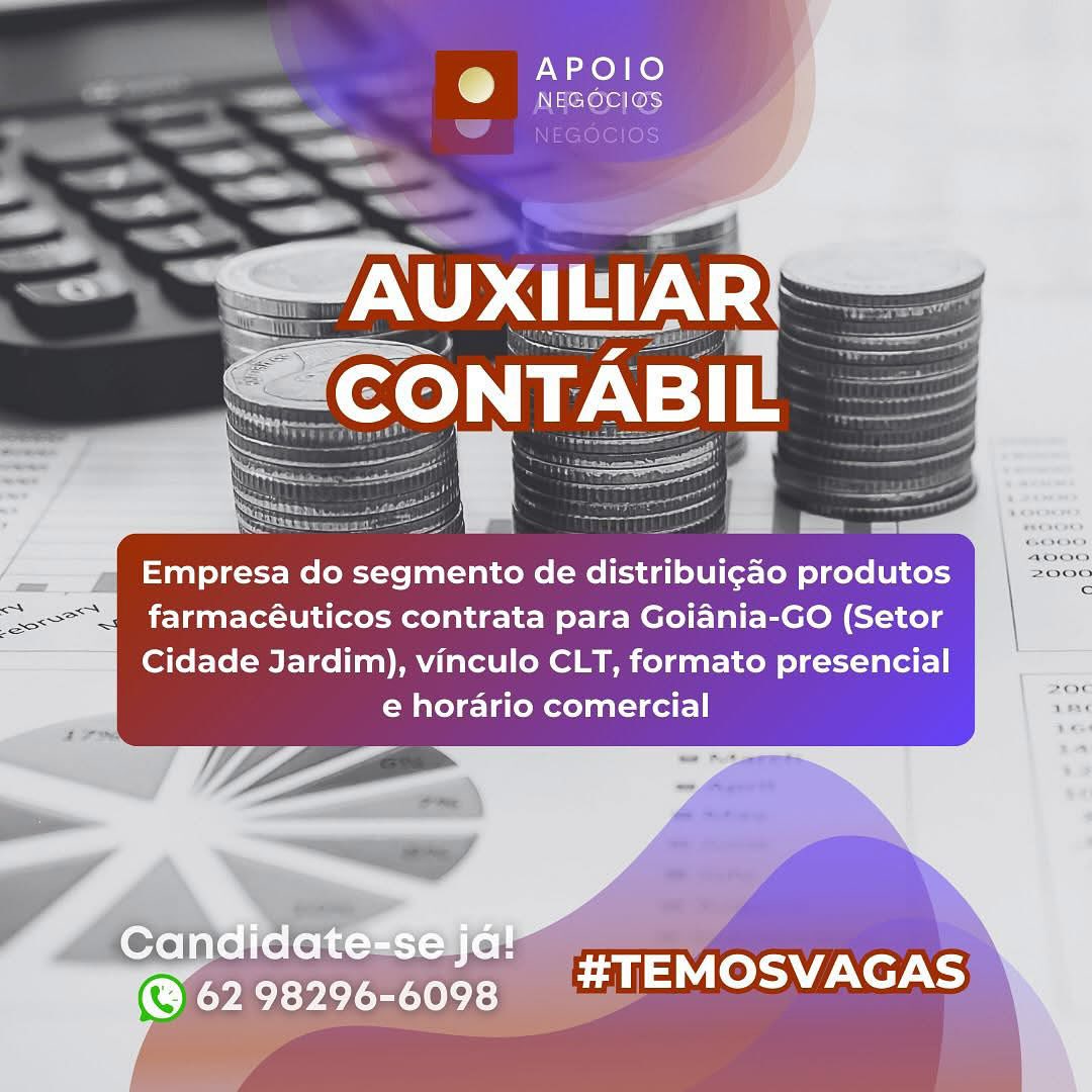 APOIO
) NEGOCIOS

  

farmacéuticos contrata para Goiania-GO (Setor
Cidade Jardim), vinculo CLT, formato presencial
e horario comercial

#TEMOSVAGAS

   

@ 62 erry a Ree APOIO
@ NEGOCIOS

Empresa do segmento de distribui¢cado produtos
farmacéuticos contrata para Goiania-GO (Setor
Cidade Jardim), vinculo CLT, formato presencial
e horario comercial APOIO
@ NEGOCIOS

  

farmacéuticos contrata para Goiania-GO (Setor
Cidade Jardim), vinculo CLT, formato presencial
e horario comercial

#TEMOSVAGAS

   

@ 62 erry ey APOIO
@ Micros [ok)

Empresa do segmento de distribuigado produtos
farmacéuticos contrata para Goiania-GO (Setor
Cidade Jardim), vinculo CLT, formato presencial
e horario comercial APOIO
@ NEGOCIOS

  

farmacéuticos contrata para Goiania-GO (Setor
Cidade Jardim), vinculo CLT, formato presencial
e horario comercial

#TEMOSVAGAS

   

@ 62 iW loo ea APOIO
® NEGOC|OS

ICIOS

Empresa do segmento de distribui¢cado produtos
farmacéuticos contrata para Goiadnia-GO (Setor
Cidade Jardim), vinculo CLT, formato presencial
e horario comercial APOIO
@ NEGOCIOS

       
   
    
 

Empresa do segmento de distribuicado produtos
farmacéuticos contrata para Goiania-GO (Setor
Cidade Jardim), vinculo CLT, formato presencial
e horario comercial

#TEMOSVAGAS

   

@ 62 98296- ae Empresa do segmento de distribuicado produtos

farmacéuticos contrata para Goidnia-GO (Setor

Cidade Jardim), vinculo CLT, formato presencial
e horario comercial 4 APOIO
Sd

NEGOCIOS

eee Oe
: a ae

Empresa do segmento de distribuigao produtos
farmacéuticos contrata para Goiania-GO (Setor
Cidade Jardim), vinculo CLT, formato presencial
e horario comercial APOIO
Rectoe lo)

NEGOCIOS

 

Empresa do segmento de distribuicado produtos

farmacéuticos contrata para Goidnia-GO (Setor

Cidade Jardim), vinculo CLT, formato presencial
e horario comercial

 

oe

 
 
 

aE rn gt EAU ee\ Xe.