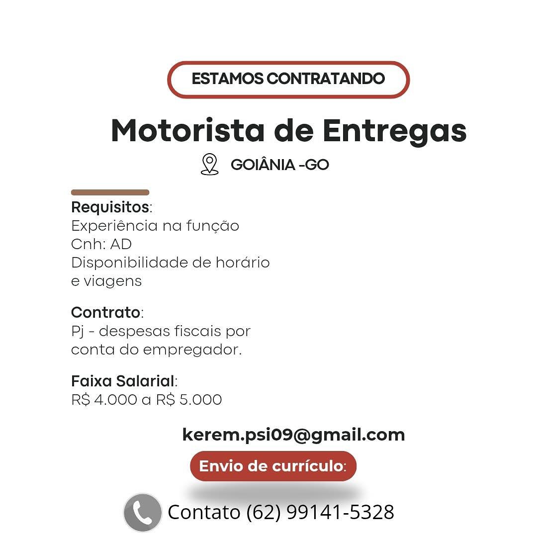 ESTAMOS CONTRATANDO

Motorista de Entregas

© GOIANIA-Go

 

Requisitos:

Experiéncia na fun¢cdo
Cnh: AD

Disponibilidade de hordrio
e viagens

Contrato:
Pj - despesas fiscais por
conta do empregador.

Faixa Salarial:
RS 4.000 a RS 5.000

kerem.psi0O9@gmail.com

Envio de curriculo:

e@ Contato = ” Oi hes28 ESTAMOS CONTRATANDO

Motorista de Entregas

@ GOIANIA-Go

 

Requisitos:

Experiéncia na funcdo
Cnh: AD

Disponibilidade de hordrio
e viagens

Contrato:
Pj - despesas fiscais por
conta do empregador.

Faixa Salarial:
RS 4.000 a RS 5.000

kerem.psi0O9@gmail.com

Envio de curriculo:

© Contato (62) 99141-5328 ESTAMOS CONTRATANDO

Motorista de Entregas

@ GOIANIA-Go

 

Requisitos:

Experiéncia na fun¢cdo
Cnh: AD

Disponibilidade de hordrio
e viagens

Contrato:
Pj - despesas fiscais por
conta do empregador.

Faixa Salarial:
RS 4.000 a RS 5.000

kerem.psi09@gmail.com

Envio de curriculo:

© Contato (62) 99141-5328 ESTAMOS CONTRATANDO

Motorista de Entregas

@ GOIANIA-Go

 

Requisitos:

Experiéncia na funcdo
Cnh: AD

Disponibilidade de hordrio
e viagens

Contrato:
Pj - despesas fiscais por
conta do empregador.

Faixa Salarial:
RS 4.000 a RS 5.000

kerem.psi09@gmail.com

Envio de curriculo:

e@ Contato (62) 99141-5328 ESTAMOS CONTRATANDO

Motorista de Entregas

@ GOIANIA-Go

 

Requisitos:

Experiéncia na funedo
Cnh: AD

Disponibilidade de hordrio
e viagens

Contrato:
Pj - despesas fiscais por
conta do empregador.

Faixa Salarial:
RS 4.000 a RS 5.000

kerem.psi09@gmail.com

© co e328 ESTAMOS CONTRATANDO

Motorista de Entregas

@ GOIANIA-Go

 

Requisitos:

Experiéncia na funcdo
Cnh: AD

Disponibilidade de hordrio
e viagens

Contrato:
Pj - despesas fiscais por
conta do empregador.

Faixa Salarial:
RS 4.000 a RS 5.000

kerem.psi0o9@gmail.com

Envio de curriculo:

je Contato (62) 99141-5328 ESTAMOS CONTRATANDO

Motorista de Entregas

@ GOIANIA-Go

 

Requisitos:

Experiéncia na funcdo
Cnh: AD

Disponibilidade de hordrio
e viagens

Contrato:
Pj - despesas fiscais por
conta do empregador.

Faixa Salarial:
RS 4.000 a RS 5.000

kerem.psi09@gmail.com

Envio de curriculo: ESTAMOS CONTRATANDO

Motorista de Entregas

@ GOIANIA-Go

 

Requisitos:

Experiéncia na funcdo
Cnh: AD

Disponibilidade de hordrio
e viagens

Contrato:
Pj - despesas fiscais por
conta do empregador.

Faixa Salarial:
RS 4.000 a RS 5.000

kerem.psi0o9@gmail.com

Envio de curriculo:

Ke Contato (62) 99141-5328 ESTAMOS CONTRATANDO

Motorista de Entregas

@ GOIANIA-Go

 

Requisitos:

Experiéncia na funedo
Cnh: AD

Disponibilidade de hordrio
e viagens

Contrato:
Pj - despescis fiscais por
conta do empregador.

Faixa Salarial:
RS 4.000 a RS 5.000

kerem.psi09@gmail.com

Envio de curriculo ESTAMOS CONTRATANDO

Motorista de Entregas

@ GOIANIA-GO

 

Requisitos:

Experiéncia na funcdo
Cnh: AD

Disponibilidade de hordrio
e viagens

Contrato:
Pj - despesas fiscais por
conta do empregador.

Faixa Salarial:
RS 4.000 a RS 5.000

kerem.psi0o9@gmail.com

Envio de curriculo:

je Contato (62) 99141-5328