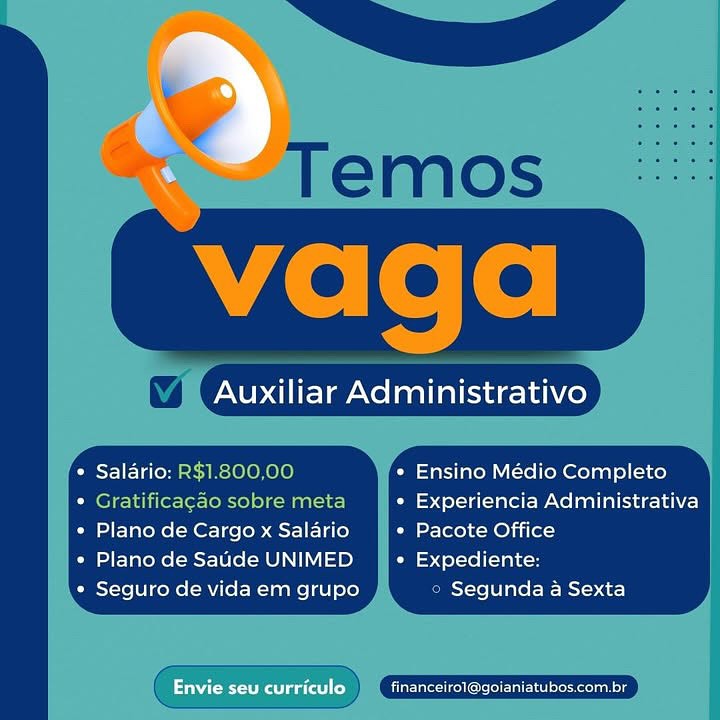 rie )

Auxiliar Administrativo

* Ensino Médio Completo
Gratifi ao sob ] « Experiencia Administrativa
Plano de Cargo x Salario * Pacote Office

Plano de Saude UNIMED * Expediente:

Seguro de vida em grupo Segunda a Sexta

 

 

Laat ae(at)(-) eee ee Giga Salario: R$1.800,00 Ensino Médio Completo
Gratificagado sobre meta Experiencia Administrativa
Plano de Cargo x Salario [>r-[ero) «-MO}ii(e-)

Plano de Saude UNIMED Expediente:

Seguro de vida em grupo Segunda a Sexta Auxiliar Administrativo

 

* Ensino Médio Completo

é - « Experiencia Administrativa
Plano de Cargo x Salario « Pacote Office

Plano de Saude UNIMED * Expediente:

Seguro de vida em grupo Segunda a Sexta

  

Gratifica¢ oe) go a

 

Envie seu curriculo Cele ys oe Wes eroaan Ie Salario: R$1.800,00 Ensino Médio Completo
Gratificagao sobre meta Experiencia Administrativa
Plano de Cargo x Salario Pacote Office

Plano de Saude UNIMED Expediente:

Seguro de vida em grupo © Segunda a Sexta

 

former eae escuela Auxiliar Administrativo

 
   

R$1.800,00 * Ensino Médio Completo
Gratificacao sobre meta * Experiencia Administrativa
Plano de Cargo x Salario * Pacote Office
Plano de Saude UNIMED * Expediente:

Seguro de vida em grupo Segunda a Sexta

Envie seu curriculo Garey EBLE eons Salario: R$1.800,00 Paarem i(-ro lem Cel ante) (ine)
Gratificagao sobre meta Experiencia Administrativa
Plano de Cargo x Salario Pacote Office

Plano de Saude UNIMED Expediente:

Seguro de vida em grupo © Segunda a Sexta

 

fieINccgeh Creme tienes %
Auxiliar Administrativo
Salario: R$1.800,00 * Ensino Médio Completo
a fe S * Experiencia Administrativa
Plano de Cargo x Salario + Pacote Office
Plano de Saude UNIMED « Expediente:
Seguro de vida em grupo Segunda a Sexta

Envie seu curriculo SED rele CoI Let stools R$1.800,00 Ensino Médio Completo
Gratificagdo sobre meta Experiencia Administrativa
Plano de Cargo x Salario Pacote Office
Plano de Saude UNIMED Expediente:

Seguro de vida em grupo Segunda a Sexta A
Auxiliar Administrativo
Salario: * Ensino Médio Completo
* Experiencia Administrativa
Plano de Cargo x Salario + Pacote Office
Plano de Saude UNIMED » Expediente:
Seguro de vida em grupo Segunda a Sexta

Ce UR Lae oe) co) CRE CteC LUC eens Salario: R$1.800,00 Ensino Médio Completo
Gratificagao sobre meta Experiencia Administrativa
Plano de Cargo x Salario Pacote Office

Plano de Saude UNIMED Expediente:

Seguro de vida em grupo Segunda a Sexta

 

Eee cute eernecuanes