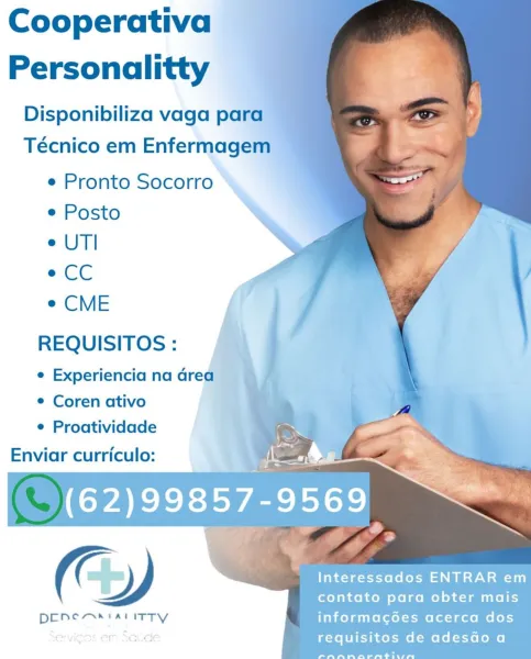 Cooperativa
Personalitty

Disponibiliza vaga para
Técnico em Enfermagem

e Pronto Socorro
e Posto

e UTI

eCC

e CME

REQUISITOS :

¢ Experiencia na Grea ~
e Coren ativo
e Proatividade

Enviar curriculo:

   

Interessados ENTRAR em
contato para obter mais
DENCAAIALITTY informacoées acerca dos
; requisitos de adesGoa

Pa eee eet tte Cooperativa
Personalitty

Disponibiliza vaga para
Técnico em Enfermagem

 
   
   
 
    
     
 
 
    
 

e Pronto Socorro
e Posto

e UTI

¢CC

e CME

REQUISITOS :

e Experiencia na Grea
e Coren ativo
e Proatividade

Enviar curriculo:

( ( 2 i Interessados ENTRAR em
contato para obter mais

DENCAAIAL ITTY informacgoes acerca dos
requisitos de adesGoa Cooperativa
Personalitty

Disponibiliza vaga para
Técnico em Enfermagem

e Pronto Socorro
e Posto

e UTI

CC

¢ CME

REQUISITOS :

e¢ Coren ativo
e Proatividade

Enviar curriculo:

   

Interessados ENTRAR em
contato para obter mais
ponemrtalitty informagoes acerca dos
; requisitos de adesdo a

ee ee Pe te...