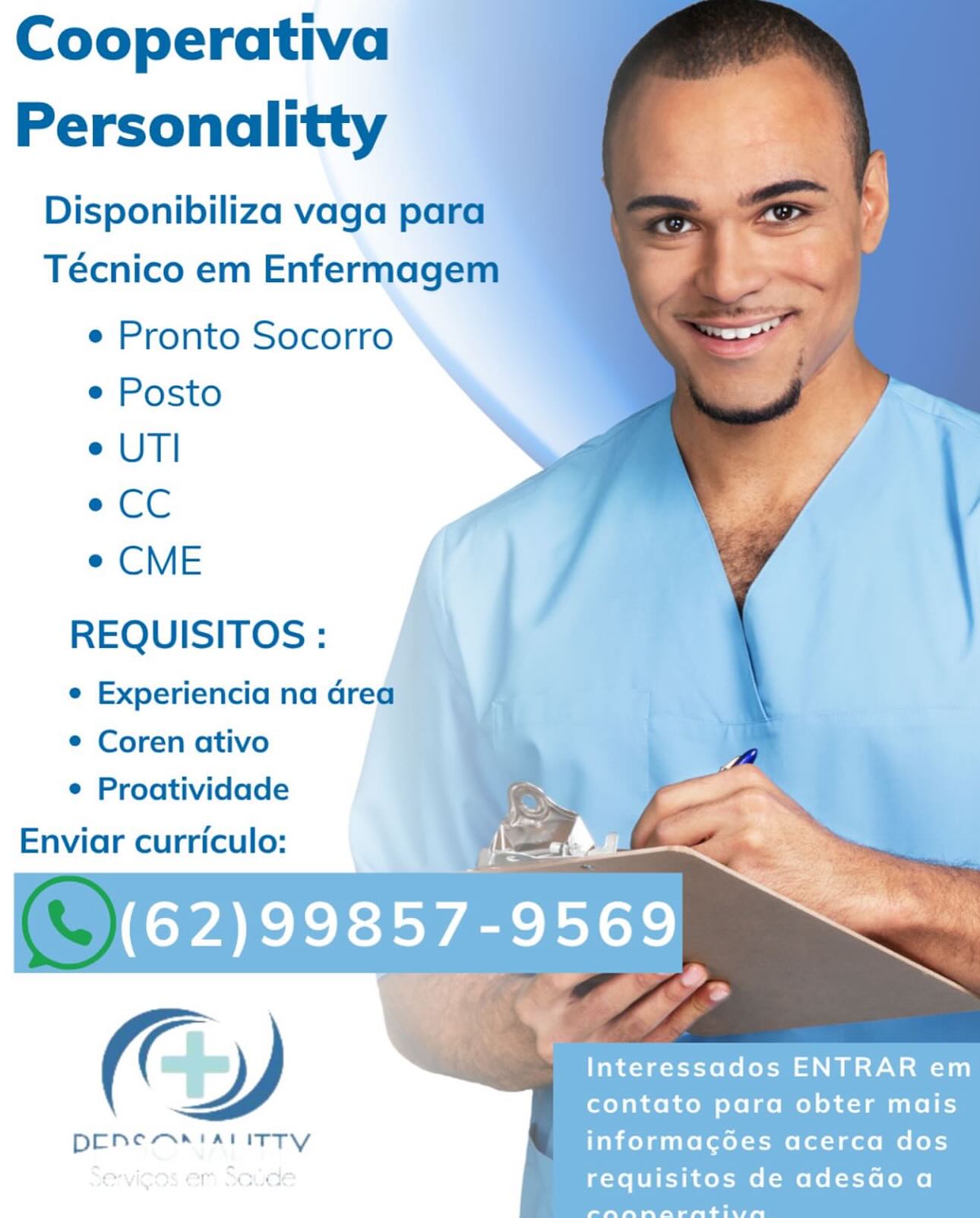 Cooperativa
Personalitty

Disponibiliza vaga para
Técnico em Enfermagem

e Pronto Socorro
e Posto

e UTI

eCC

e CME

REQUISITOS :

¢ Experiencia na Grea ~
e Coren ativo
e Proatividade

Enviar curriculo:

   

Interessados ENTRAR em
contato para obter mais
DENCAAIALITTY informacoées acerca dos
; requisitos de adesGoa

Pa eee eet tte Cooperativa
Personalitty

Disponibiliza vaga para
Técnico em Enfermagem

 
   
   
 
    
     
 
 
    
 

e Pronto Socorro
e Posto

e UTI

¢CC

e CME

REQUISITOS :

e Experiencia na Grea
e Coren ativo
e Proatividade

Enviar curriculo:

( ( 2 i Interessados ENTRAR em
contato para obter mais

DENCAAIAL ITTY informacgoes acerca dos
requisitos de adesGoa Cooperativa
Personalitty

Disponibiliza vaga para
Técnico em Enfermagem

e Pronto Socorro
e Posto

e UTI

CC

¢ CME

REQUISITOS :

e¢ Coren ativo
e Proatividade

Enviar curriculo:

   

Interessados ENTRAR em
contato para obter mais
ponemrtalitty informagoes acerca dos
; requisitos de adesdo a

ee ee Pe te Cooperativa
Personalitty

Disponibiliza vaga para
Técnico em Enfermagem

 
  
 
 
 
 
 
  
 
 
  
 
    
   
 

e Pronto Socorro
e Posto

e UTI

eCC

e CME

REQUISITOS :

e Experiencia na Grea
e Coren ativo
e¢ Proatividade

Enviar curriculo:

rs

Interessados ENTRAR em
contato para obter mais
DENeAAIALITTY informagoées acerca dos
: requisitos de adesdo a Cooperativa
Personalitty

Disponibiliza vaga para
Técnico em Enfermagem

e Pronto Socorro
e Posto

e UTI

eCC

e CME

REQUISITOS :

¢ Experiencia na Grea
e Coren ativo
e Proatividade

Enviar curriculo:

   

Interessados ENTRAR em
contato para obter mais
DONcAA AL ITTY informago6es acerca dos
; requisitos de adesGo a

ee ee et ti Cooperativa
Personalitty

Disponibiliza vaga para
Técnico em Enfermagem

 
  
 
 
 
 
 
  
 
 
  
 
    
   
 

e Pronto Socorro
e Posto

e UTI

¢CC

e CME

REQUISITOS :

e Experiencia na Grea
e Coren ativo
e Proatividade

Enviar curriculo:

es

Interessados ENTRAR em
contato para obter mais
DENCAAIALITTY informag6ées acerca dos
; requisitos de adesGo a Cooperativa
Personalitty

Disponibiliza vaga pare
Técnico em Enfermagem

e Pronto Socorro * =<
e Posto

e UTI

e CC

e CME

REQUISITOS :

e Experiencia na dred

e Coren ativo y

e Proatividade —~g a

lms Ths

Enviar curriculo: Se

(62)99857- Oe

Interessados ENTRAR em
(E contato para obter mais

BERSONAL' ITTV informacg6es acerca dos

requisitos de adesGdo a
en eee ov Cooperativa
Personalitty

Disponibiliza vaga para

   

Técnico em Enfermagem

e Pronto Socorro
e Posto

e UTI

e CC

¢ CME

REQUISITOS :

e Experiencia na drea
° Coren ativo
° Proatividade

Enviar curriculo:

©
OY)

DENA I ALITTY Cooperativa
Personalitty

Disponibiliza vaga pai
Técnico em Enfermagef

e Pronto Socorro ae
e Posto

e UTI

eCC

e CME

REQUISITOS :

e Experiencia na dre
e Coren ativo
e Proatividade

Enviar curriculo: L a? 7

rare Ratt

(% Interessados ENTRAR em
contato para obter mais

BERSONA! sig informacgoes acerca dos

requisitos de adesGdo a
Te eee ee tiwr Cooperativa
Personalitty

Disponibiliza vaga para

   

Técnico em Enfermagem

e¢ Pronto Socorro
e Posto

e UT

e CC

e CME

REQUISITOS :

e Experiencia na drea
e Coren ativo
¢ Proatividade

Enviar curriculo:

©
OY)

DEN AAI ALITTY