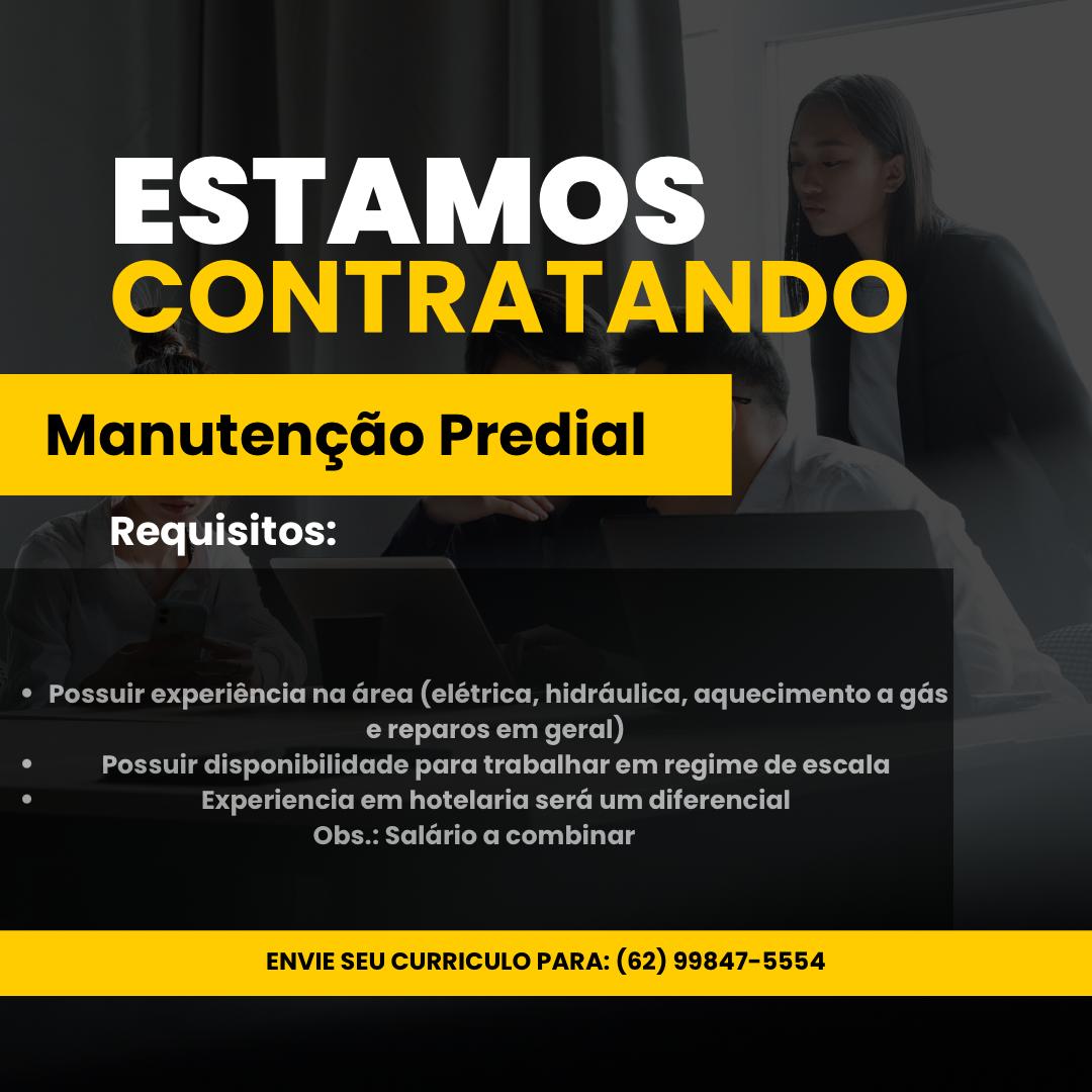 ESTAMOS
CONTRATANDO

Manutencéo Predial

 

Requisitos:

* Possuir exper

 

ica, hidraulica, aguecimento a gas
e reparos em geral)
C Possuir disponibilidade para trabalhar em regime de escala
Experiencia em hotelaria sera um diferencial
Obs.: Salario a combinar

ENVIE SEU CURRICULO PARA: (62) 99847-5554 ESTAMOS
CONTRATANDO

Manutencdo Predial

 

Requisitos:

* Possuir experiéncia na Grea (elétrica, hidraulica, aquecimento a gas
e reparos em geral)
° Possuir disponibilidade para trabalhar em regime de escala
° Experiencia em hotelaria sera um diferencial
Obs.: Saldrio a combinar

ENVIE SEU CURRICULO PARA: (62) 99847-5554 ESTAMOS
CONTRATANDO

Manutengao Predial

 

Requisitos:

létrica, hidraulica, aquecimento a gas
e reparos em geral)
C Possuir disponibilidade para trabalhar em regime de escala
Experiencia em hotelaria sera um diferencial
Saldario a combinar

ENVIE SEU CURRICULO PARA: (62) 99847-5554 ESTAMOS
CONTRATANDO

Manutengao Predial

 

Requisitos:

° Possuir experiéncia na Grea (elétrica, hidraulica, aquecimento a gas
Co Sect K: (1c)
iV Possuir disponibilidade para trabalhar em regime de escala
O 4a Rees Mee Ceara (el
Obs.: Saldrio a combinar

ENVIE SEU CURRICULO PARA: (62) 99847-5554 ESTAMOS
CONTRATANDO

Manutencdéo Predial

 

Requisitos:

 

rao mats

   

létrica, hidraulica, aquecimento a gas
e reparos em geral)

ilidade para trabalhar em regime de escala

eriencia em hotelaria sera um diferencial

s.: Saldrio a combinar

ENVIE SEU CURRICULO PARA: (62) 99847-5554

« Possuir disp

 

e Ex ESTAMOS
CONTRATANDO

Manutengao Predial

 

Requisitos:

¢ Possuir experiéncia na area (elétrica, hidraulica, aquecimento a gas
Co Serer k: (1c)
iu Possuir disponibilidade para trabalhar em regime de escala
0 ee Rm RS eo Mee igre
Obs.: Saldrio a combinar

ENVIE SEU CURRICULO PARA: (62) 99847-5554 ESTAMOS
CONTRATANDO

Manutengao Predial

Requisitos:

ENVIE SEU CURRICULO PARA: (62) 99847-5554 ESTAMOS
CONTRATANDO

Manutengao Predial

 

Requisitos:

* Possuir experiéncia na Grea (elétrica, hidraulica, aquecimento a gas
Oo Seek: (10-1)
0 Possuir disponibilidade para trabalhar em regime de escala
a Experiencia em hotelaria sera um diferencial
Obs.: Saldrio a combinar

ENVIE SEU CURRICULO PARA: (62) 99847-5554 ESTAMOS

Requisitos: ESTAMOS
CONTRATANDO

Manutengdao Predial

 

Requisitos:

* Possuir experiéncia na area (elétrica, hidraulica, aquecimento a gas
e reparos em geral)
0 Possuir disponibilidade para trabalhar em regime de escala
° Experiencia em hotelaria sera um diferencial
Obs.: Salario a combinar

ENVIE SEU CURRICULO PARA: (62) 99847-5554