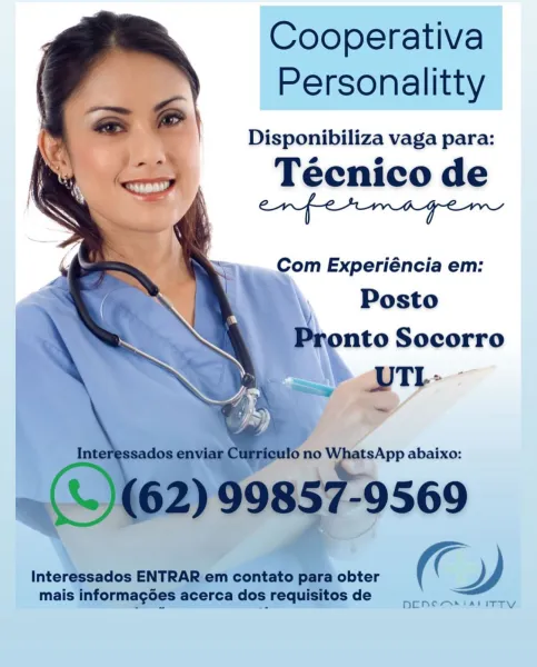 Cooperativa
Personalitty
Disponibiliza vaga para:

Técnico de
enfetmagem

Posto
‘onto Socorro Cooperativa
Personalitty

  
 
 
 
 
 
 
 

Disponibiliza vaga para:

Tecnico de

Com Experiéncia em:

Posto
V
Pronto Socorro
i UTIL- ~

Interessados enviar Curriculo no atsApp abaixo:

»(\) 2) 99857-9569
Interessados ENTRAR em contato para obter Cf) ’

mais informag6es acerca dos requisitos de Cooperativa
Personalitty
Disponibiliza vaga para:

Técnico de
enfetmagem Cooperativa
Personalitty

 
 
 
 
 
 
 
 
 

Disponibiliza vaga para:

Tecnico de

Com Experiéncia em:
Posto

Pronto Socorro
x UTI: ~

(62) 99857-9569
Interessados ENTRAR em contato para obter Go J

mais informagoes acerca dos  requisitos de Cooperativa
Personalitty

Disponibiliza vaga para:

Tecnico de Cooperativa
Personalitty

  
 
 
 
 
 
     

Disponibiliza vaga para:

Tecnico de

Com Experiéncia em:
Posto

V
Pronto Socorro

UTL-

a

Interessados ENTRAR em contato para obter C y

mais informagoes acerca dos requisitos de

N...