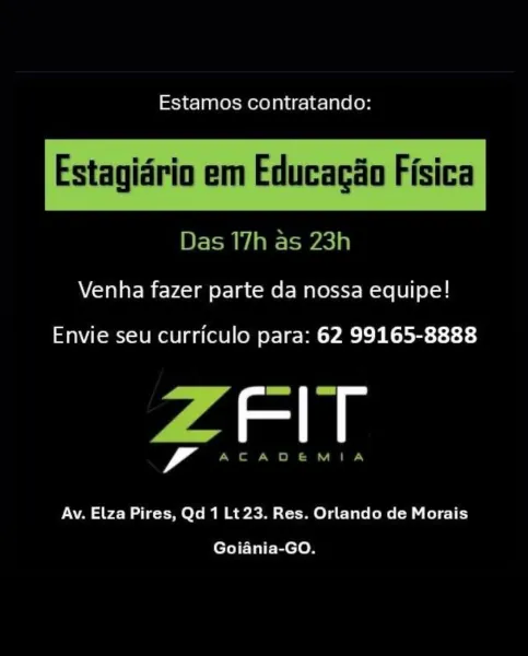 Estamos contratando:

 

Estagidrio em Educagio Fisica

Das 17h as 23h

Venha fazer parte da nossa equipe!

Envie seu curriculo para: 62 99165-8888

7 an

Av. Elza Pires, Qd 1 Lt23. Res. Orlando de Morais
Goiania-GO. Estamos contratando:

Estagidrio em Educagao Fisica

 

Das 17h as 23h

Venha fazer parte da nossa equipe!

Envie seu curriculo para: 62 99165-8888

ZAlT

Av. Elza Pires, Qd 1 Lt 23. Res. Orlando de Morais
Goiania-GO. Estamos contratando:

 

Estagidrio em Educagao Fisica

Das 17h as 23h

Venha fazer parte da nossa equipe!

Envie seu curriculo para: 62 99165-8888

yan

Av. Elza Pires, Qd 1 Lt23. Res. Orlando de Morais
Goiania-GO. Estamos contratando:

Estagidrio em Educacao Fisica

 

Das 17h as 23h

Venha fazer parte da nossa equipe!

Envie seu curriculo para: 62 99165-8888

ZAlT

Av. Elza Pires, Qd 1 Lt 23. Res. Orlando de Morais
Goiania-GO. Estamos contratando:

 

Estagidrio em Educagao Fisica

Das 17h as 23h

Venha fazer parte da nossa equipe!

Envie seu curriculo ...