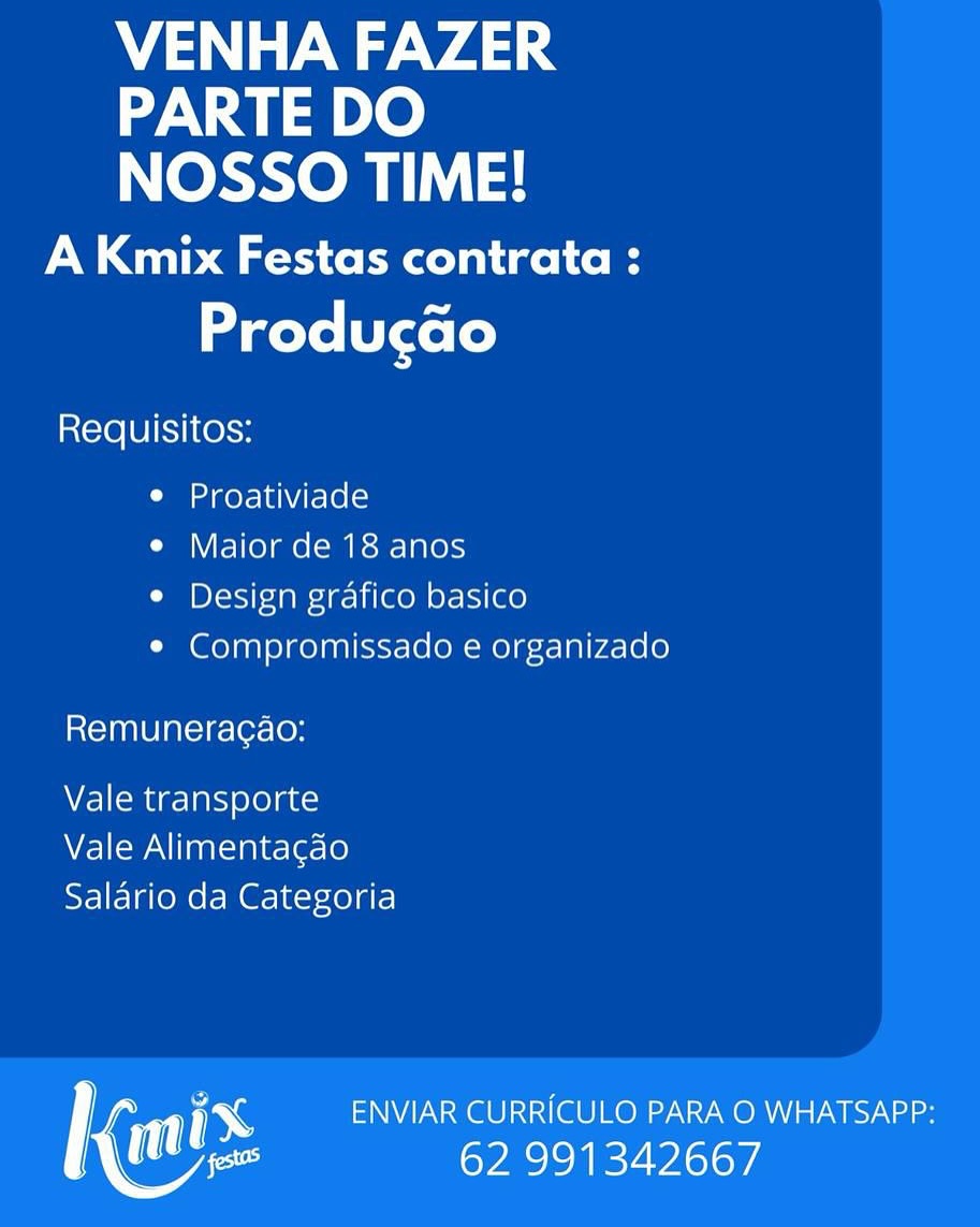 VENHA FAZER
PARTE DO
NOSSO TIME!

A Kmix Festas contrata :
Producao

Requisitos:

¢ Proativiade

¢ Maior de 18 anos

e Design grafico basico

e Compromissado e organizado

Remuneracao:

Vale transporte
Vale Alimentagao
Salario da Categoria

; ENVIAR CURRICULO PARA O WHATSAPP:
ee 62 991342667 VENHA FAZER
PARTE DO
NOSSO TIME!

A Kmix Festas contrata :
Producdo

Requisitos:

e Proativiade

¢ Maior de 18 anos

e Design grafico basico

e Compromissado e organizado

Remuneracao:

Vale transporte
Vale Alimentagao
Salario da Categoria

i ENVIAR CURRICULO PARA O WHATSAPP:
Maes 62 991342667 VENHA FAZER
PARTE DO
NOSSO TIME!

A Kmix Festas contrata :
Producao

Requisitos:

e Proativiade

¢ Maior de 18 anos

e Design grafico basico

¢ Compromissado e organizado

Remuneracao:

Vale transporte
Vale Alimentagao
Salario da Categoria

ry ENVIAR CURRICULO PARA O WHATSAPP:
Mee 62 991342667 VENHA FAZER
PARTE DO
NOSSO TIME!

A Kmix Festas contrata :
Producdo

Requisitos:

e Proativiade

e Maior de 18 anos

¢ Design grafico basico

¢ Compromissado e organizado

Remuneracao:

Vale transporte
Vale Alimentagao
Salario da Categoria

5 ENVIAR CURRICULO PARA O WHATSAPP:
Maes 62 991342667 VENHA FAZER
PARTE DO
NOSSO TIME!

A Kmix Festas contrata :
Producao

Requisitos:

¢ Proativiade

e Maior de 18 anos

e Design grafico basico

¢ Compromissado e organizado

Remuneracao:

Vale transporte
Vale Alimentagao
Saldrio da Categoria

; ENVIAR CURRICULO PARA O WHATSAPP:
Me 62 991342667 VENHA FAZER
PARTE DO
NOSSO TIME!

A Kmix Festas contrata :
Producdo

Requisitos:

e Proativiade

¢ Maior de 18 anos

e Design grafico basico

¢ Compromissado e organizado

Remuneracao:

Vale transporte
Vale Alimentagdo
Salario da Categoria

, ENVIAR CURRICULO PARA O WHATSAPP:
aes CORT OXY) VENHA FAZER
PARTE DO
NOSSO TIME!

A Kmix Festas contrata :
Producdo

Requisitos:

Ln amerel@\VArelel<)

e Maior de 18 anos

e Design grafico basico

¢ Compromissado e organizado

Remuneracao:

Vale transporte
Vale Alimentagao
Salario da Categoria

xX ENVIAR CURRICULO PARA O WHATSAPP:
ites 62 991342667 VENHA FAZER
PARTE DO
NOSSO TIME!

A Kmix Festas contrata :
Producdo

Requisitos:

e Proativiade

e Maior de 18 anos

e Design grafico basico

¢ Compromissado e organizado

Remuneracao:

Vale transporte
Vale Alimentagdo
Salario da Categoria

ENVIAR CURRICULO PARA O WHATSAPP:
aes CoRR ALY) VENHA FAZER
PARTE DO
NOSSO TIME!

A Kmix Festas contrata :
Producdo

Requisitos:

° Proativiade

¢ Maior de 18 anos

¢ Design grafico basico

* Compromissado e organizado

Remuneracao:

Vale transporte
Vale Alimentagao
Salario da Categoria

} \ es ENVIAR CURRICULO PARA O WHATSAPP:
yr PRN VAY, VENHA FAZER

PARTE DO
NOSSO TIME!

A Kmix Festas contrata :
Producdo

Requisitos:

e Proativiade

e Maior de 18 anos

¢ Design grafico basico

e¢ Compromissado e organizado

Remuneracao:

Vale transporte
Vale Alimentacdo
Salario da Categoria

ENVIAR CURRICULO PARA O WHATSAPP:
Kix 62 991342667